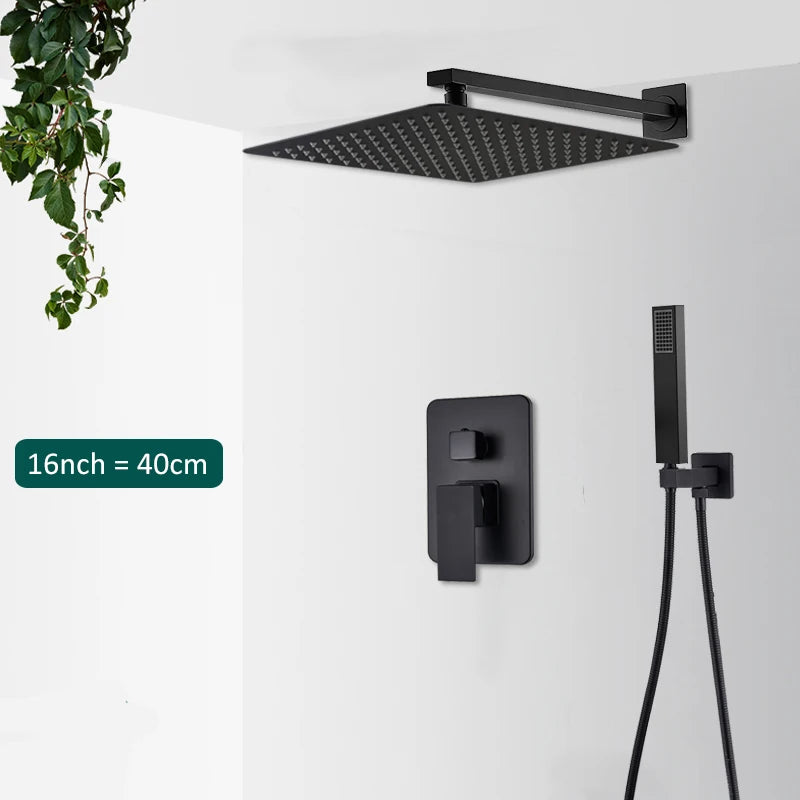 Concealed Rain Waterfall Shower System
