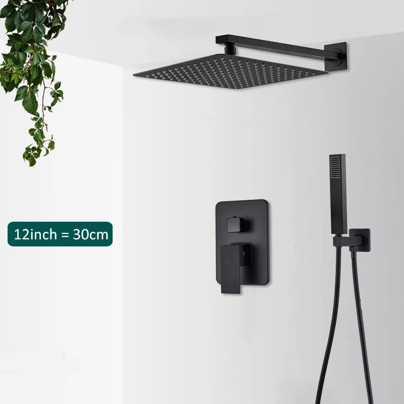 Concealed Rain Waterfall Shower System