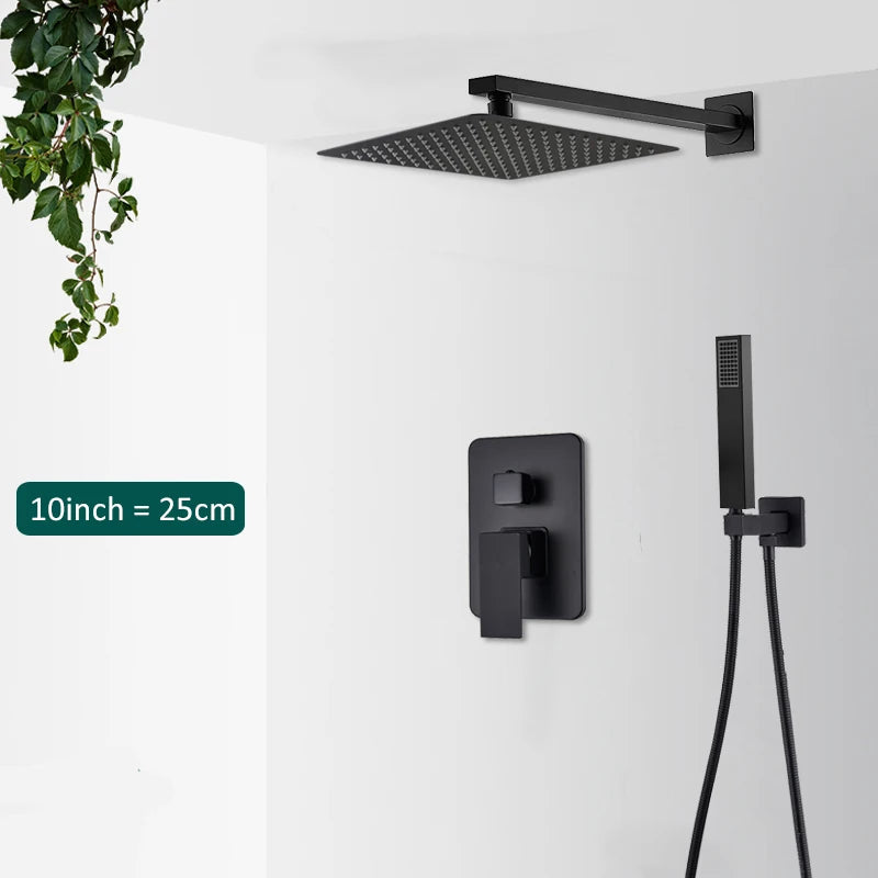 Concealed Rain Waterfall Shower System