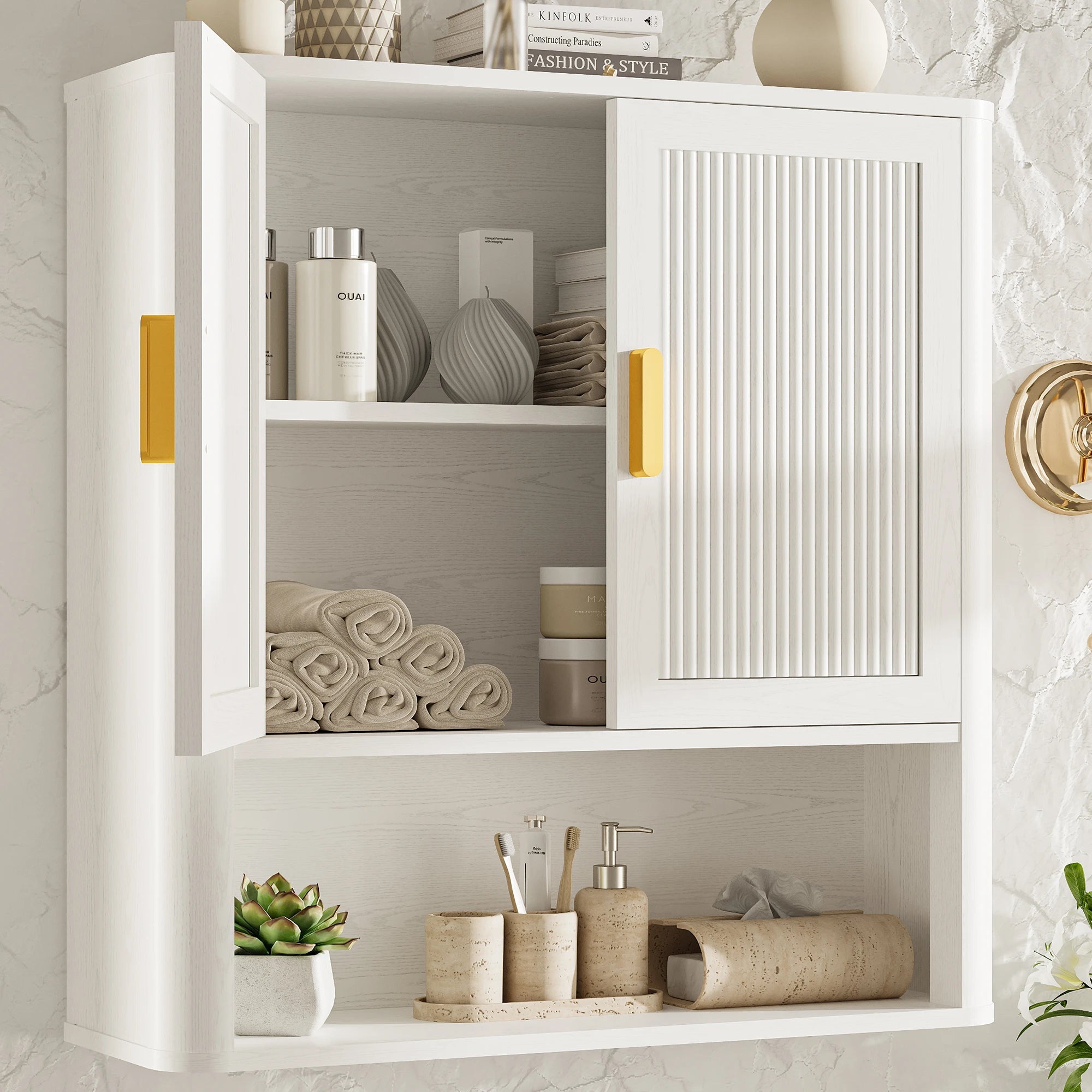 Bathroom Storage Cabinet with Adjustable Shelves