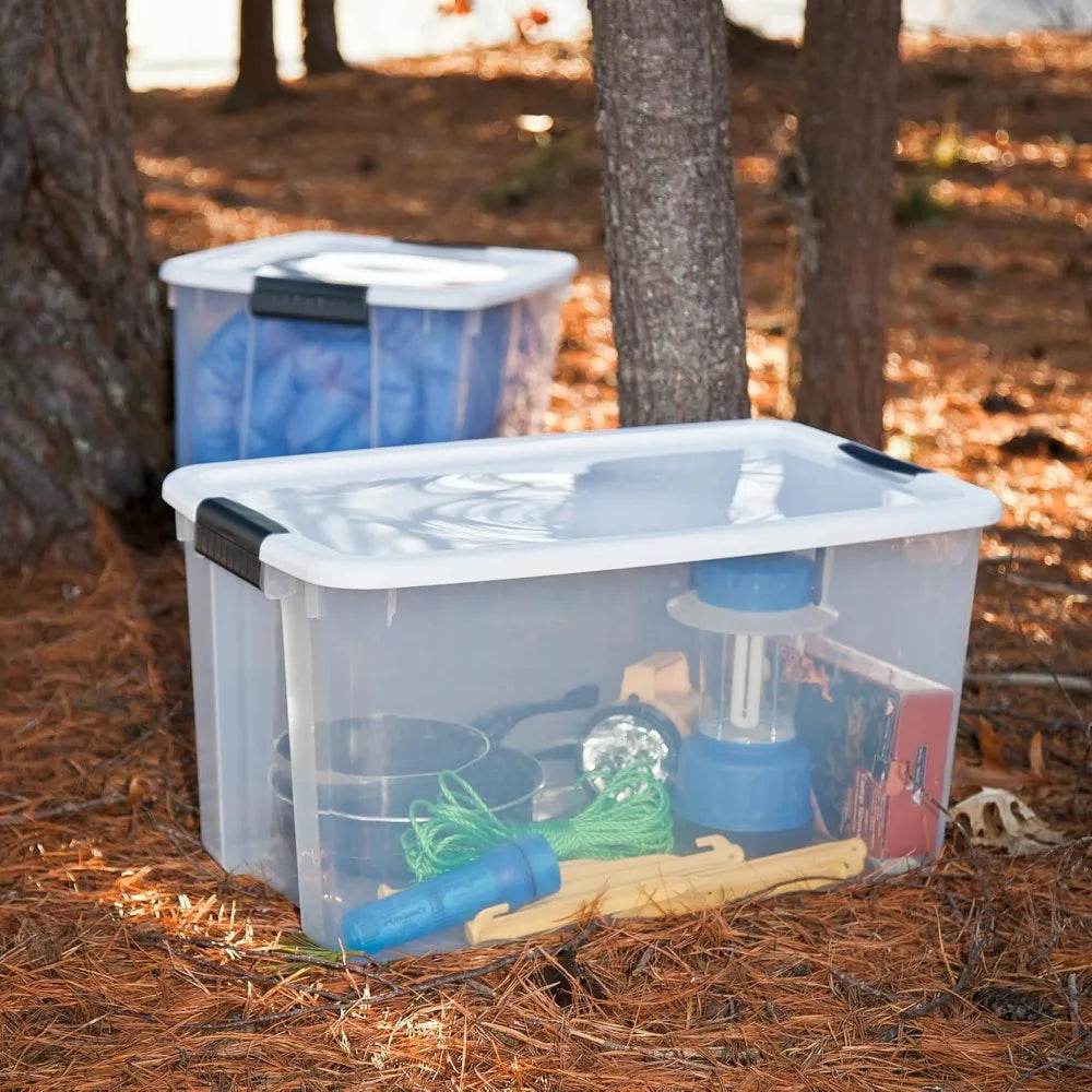 Four Pack Ultra Latching Lid Storage Bins