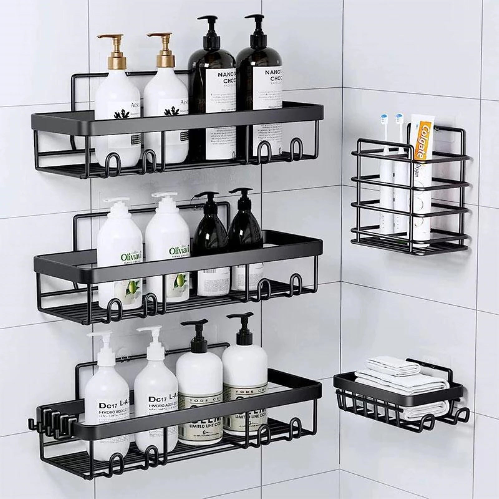 Five Piece Shower Caddy Set