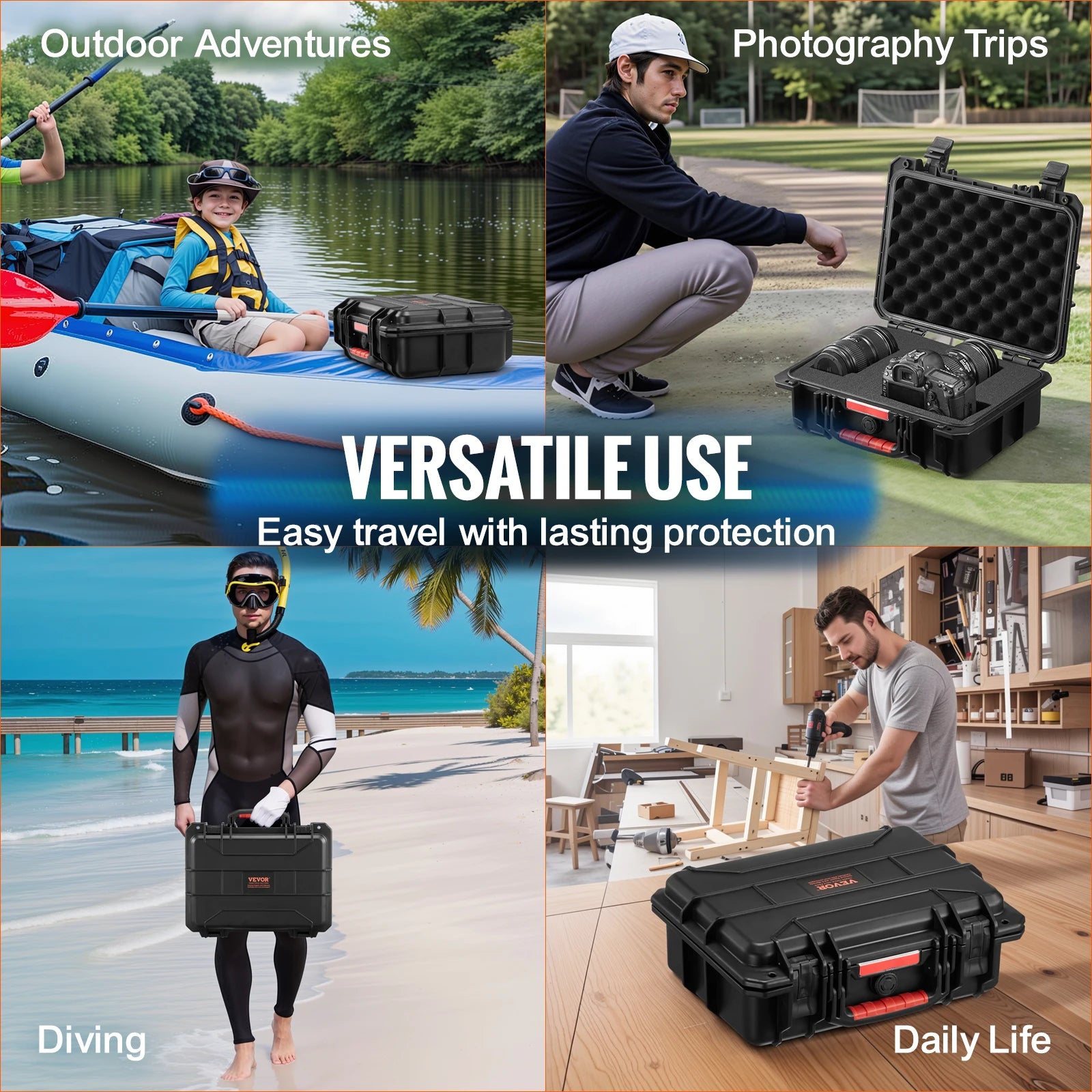 VEVOR Weatherproof Protective Hard Case