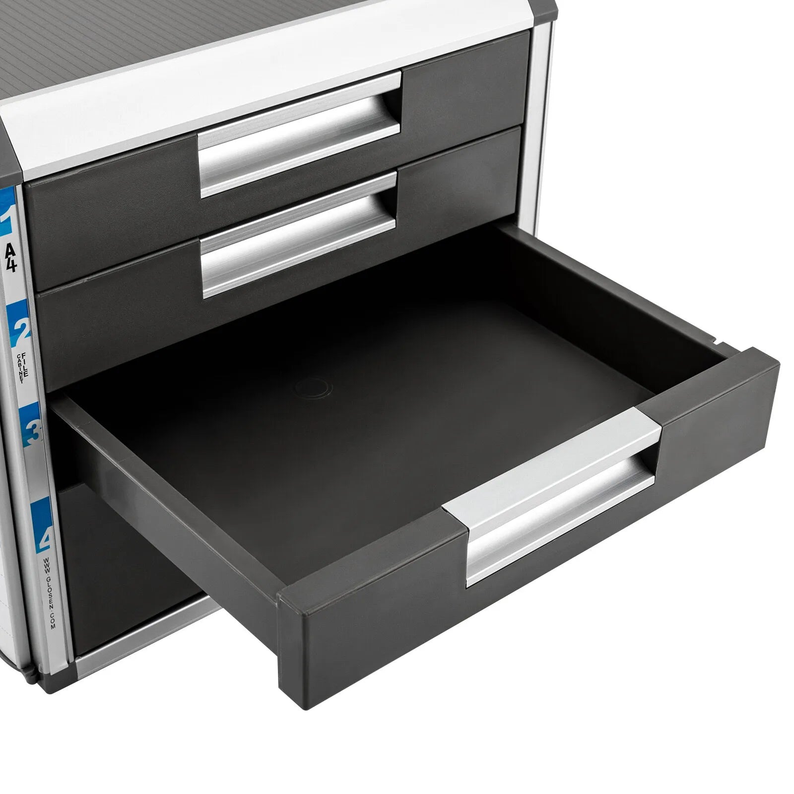 4 Drawer Metal Locking File Organizer