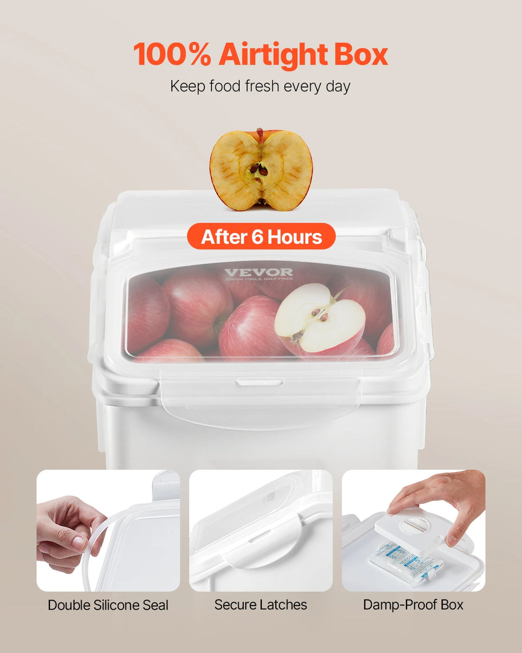 Four Piece Grain & Dry Goods Pantry Containers