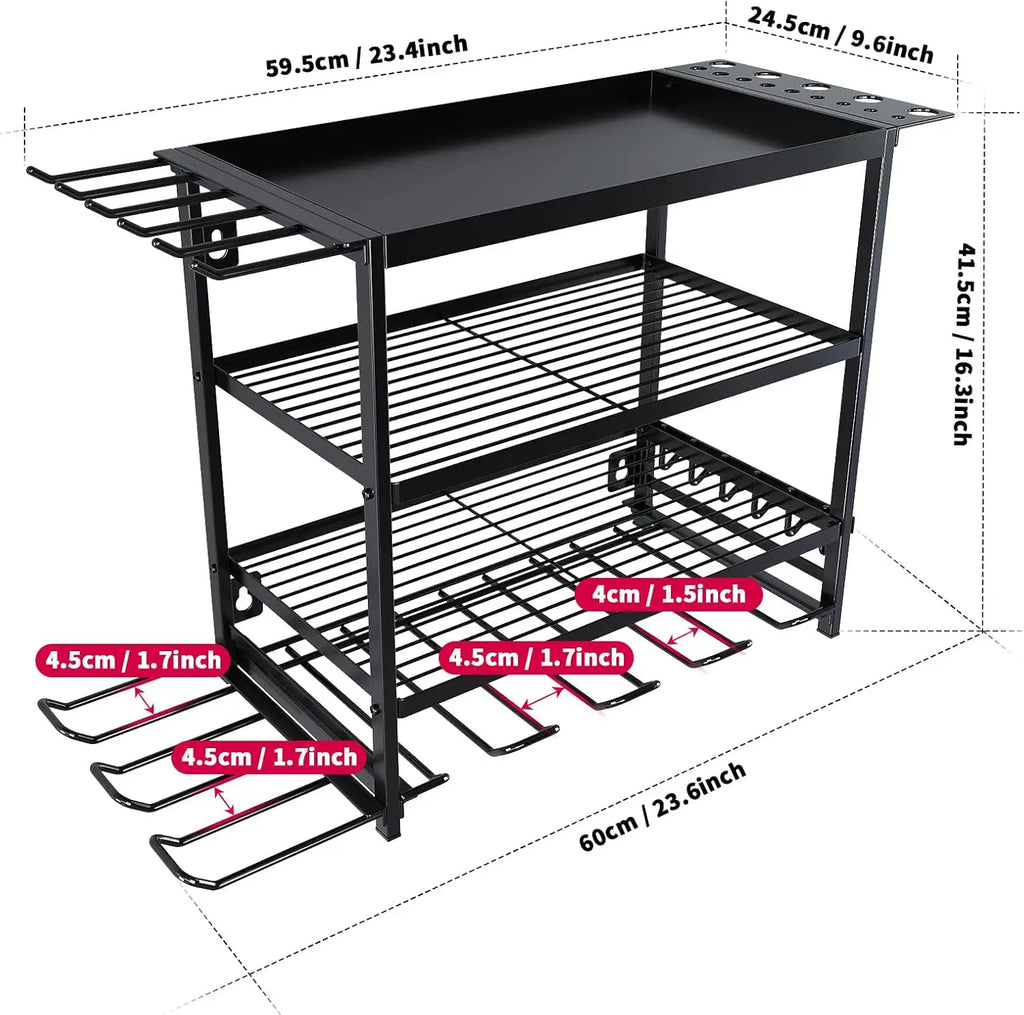 Wall Mounted Power Tool Storage Rack