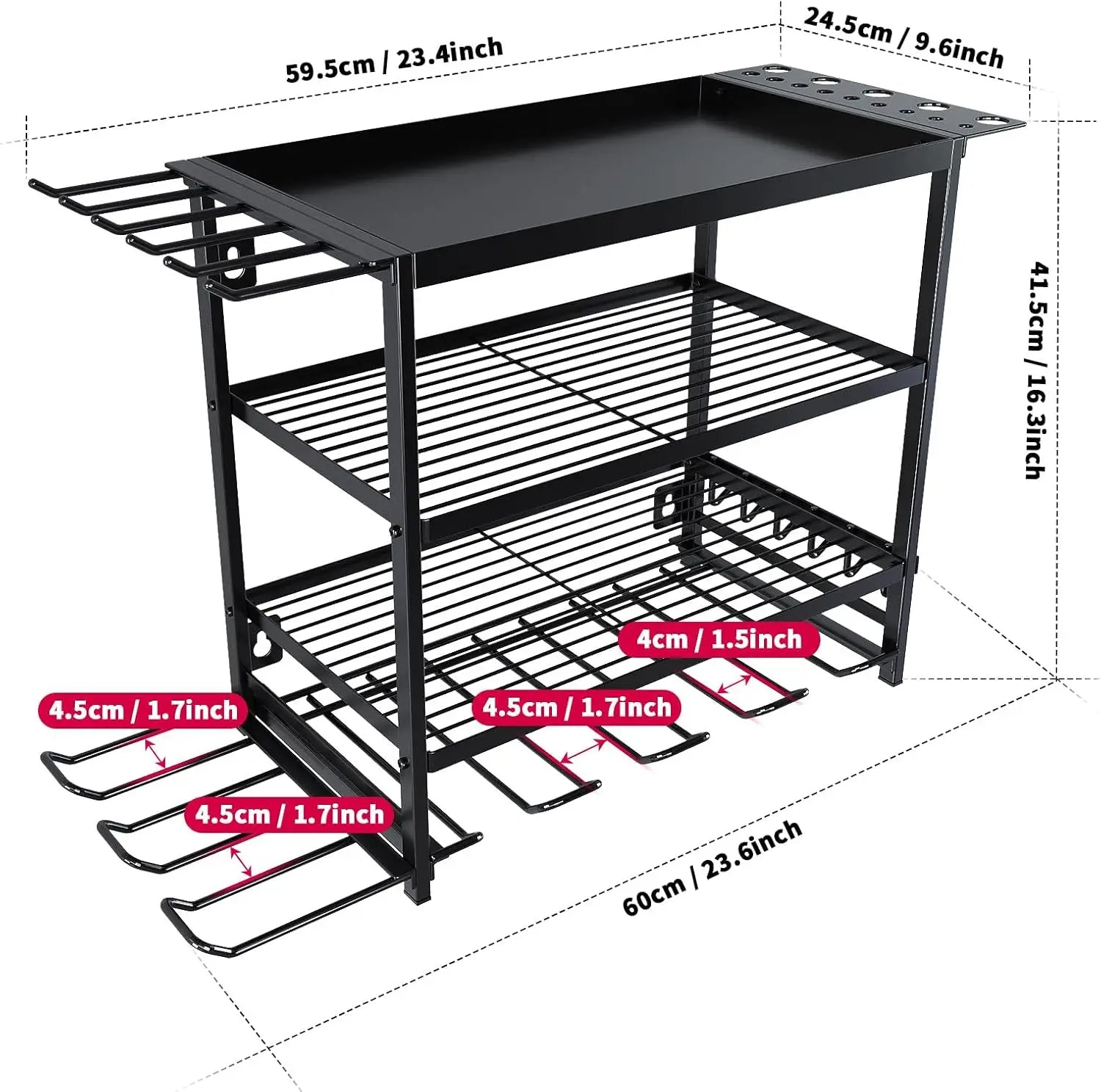 Wall Mounted Power Tool Storage Rack