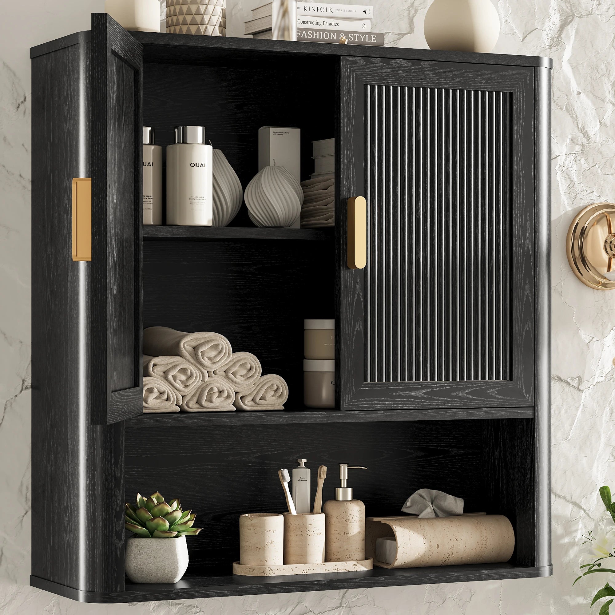 Bathroom Storage Cabinet with Adjustable Shelves
