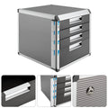 4 Drawer Metal Locking File Organizer