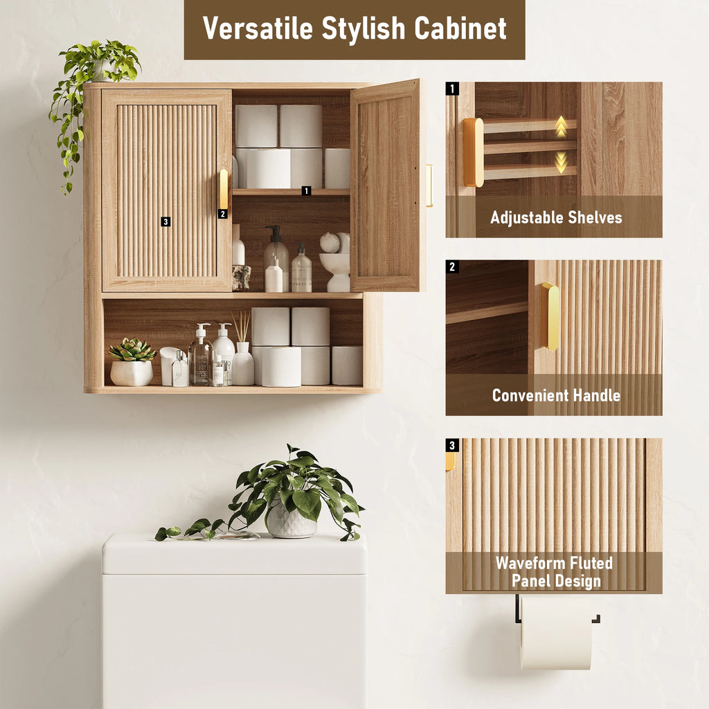 Bathroom Storage Cabinet with Adjustable Shelves