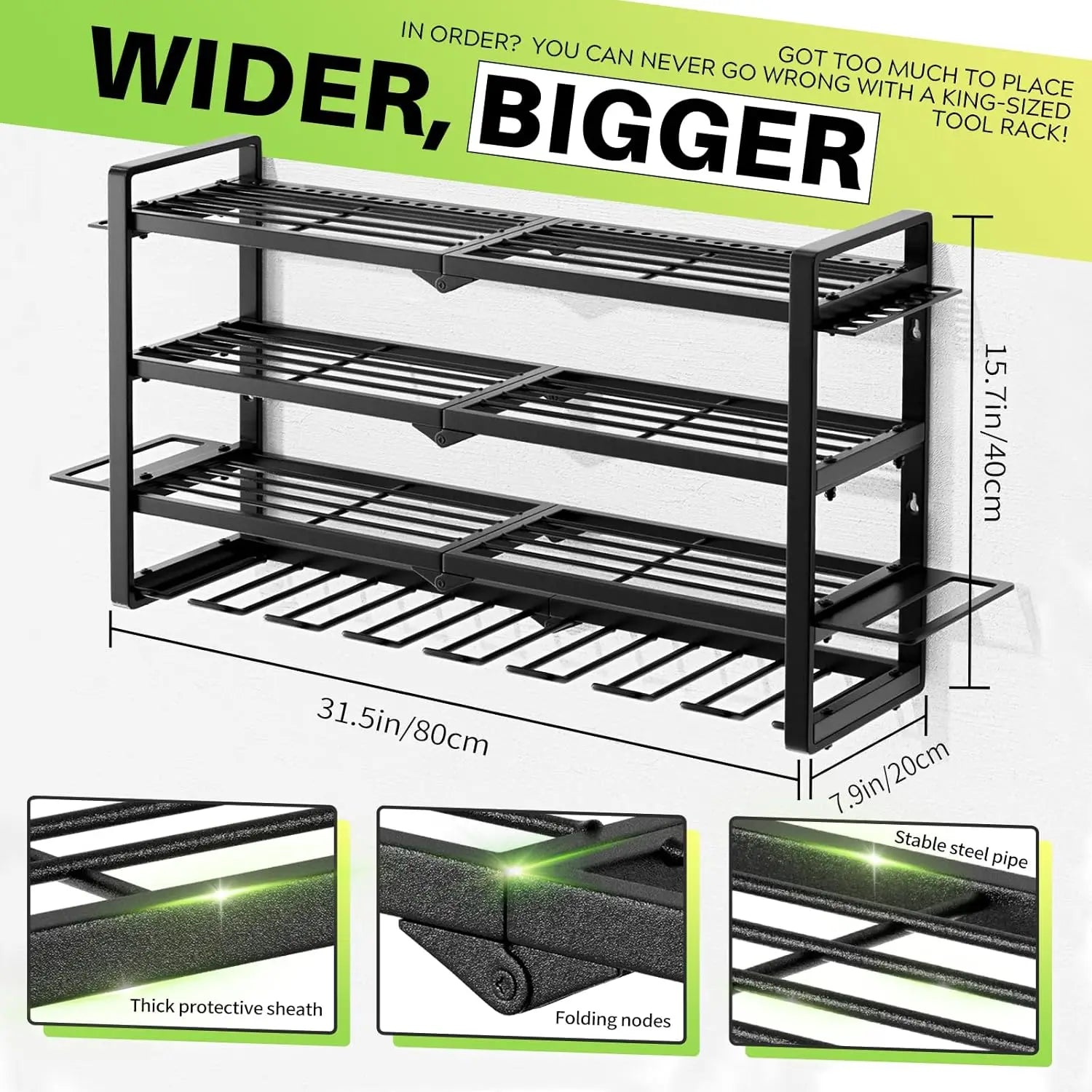 Heavy Duty Wall Mount Tool Organizer