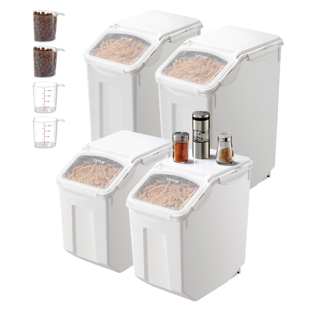 Four Piece Grain & Dry Goods Pantry Containers