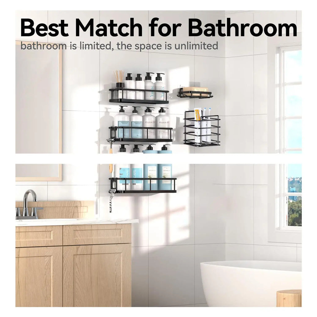 Five Piece Shower Caddy Set