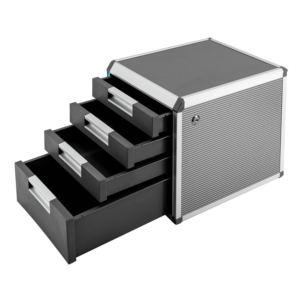 4 Drawer Metal Locking File Organizer