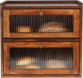 Wooden Bread Storage Box with Acrylic Window