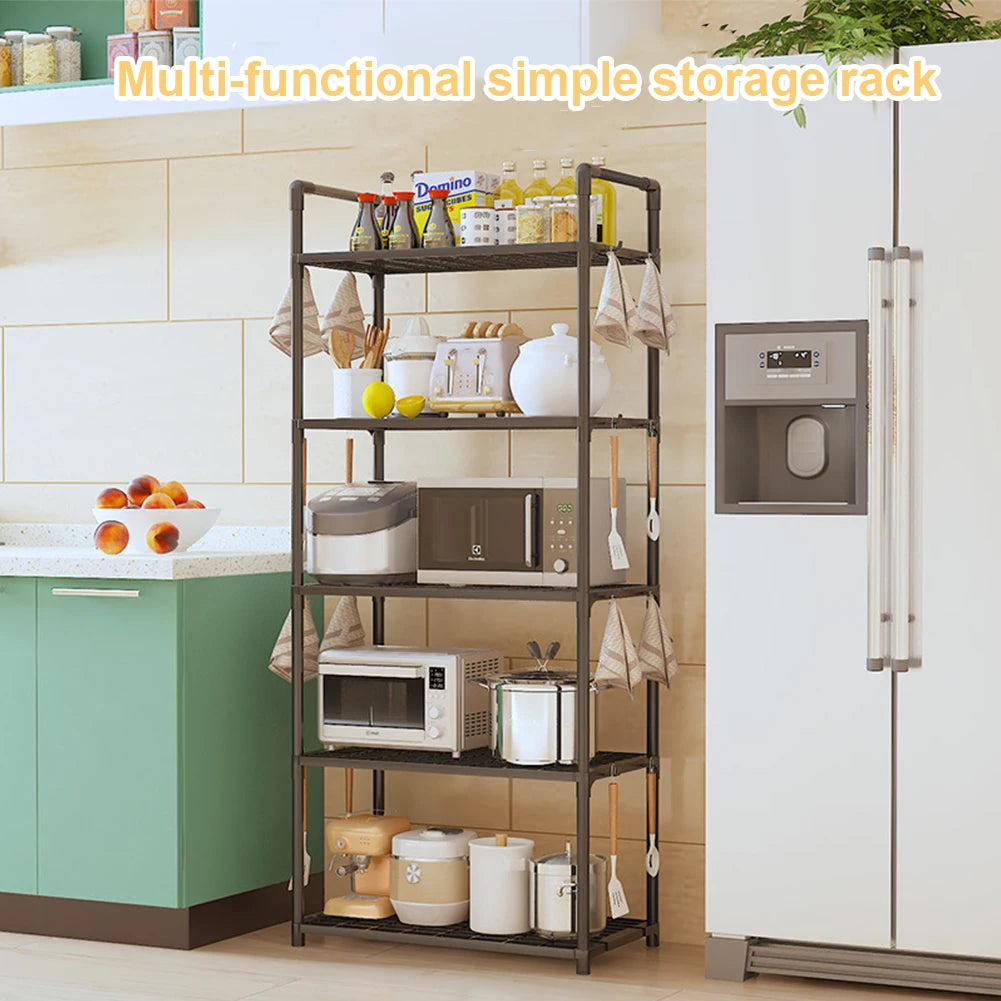 Five Tier Heavy Duty Storage Rack with Adjustable Shelves