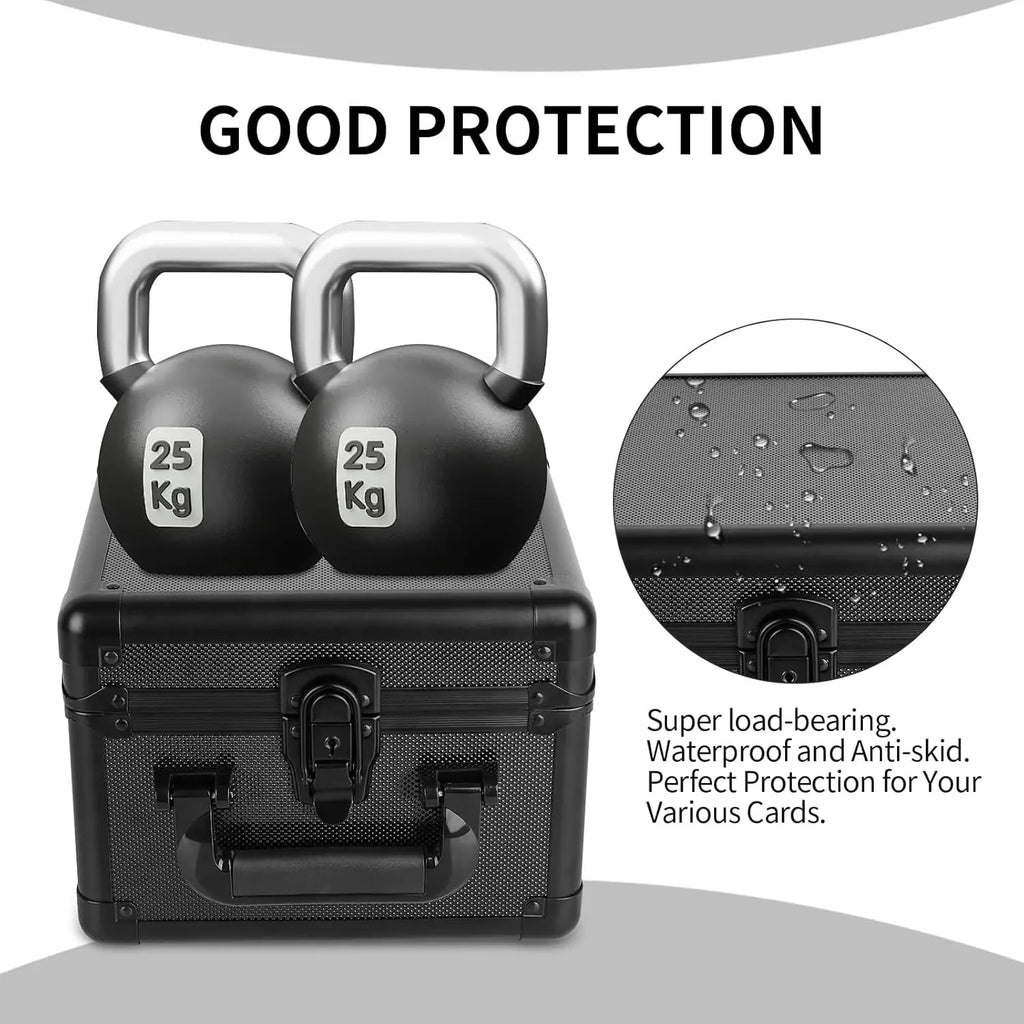 60 Card Collection Premium Graded Storage Box with Shockproof Design