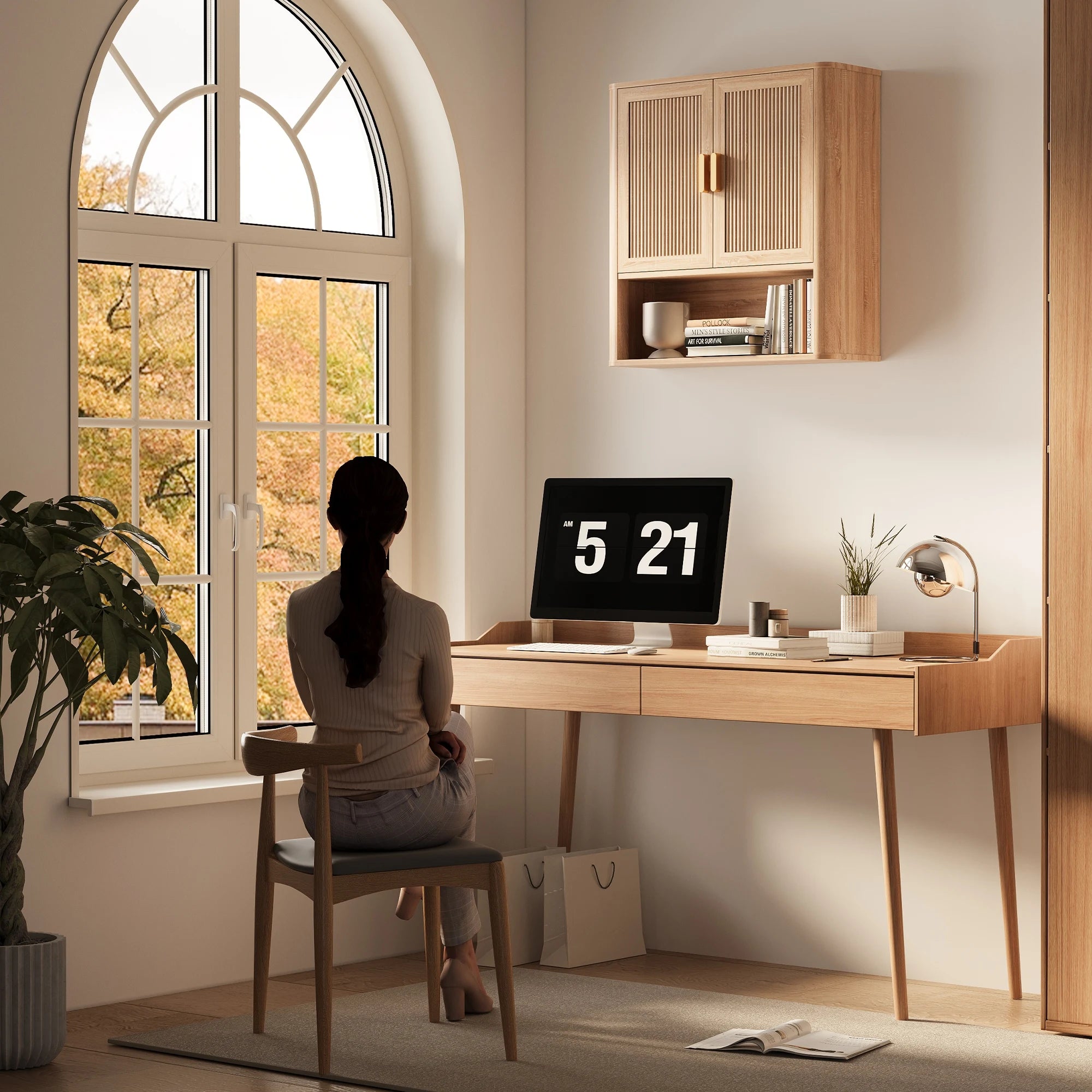 Bathroom Storage Cabinet with Adjustable Shelves