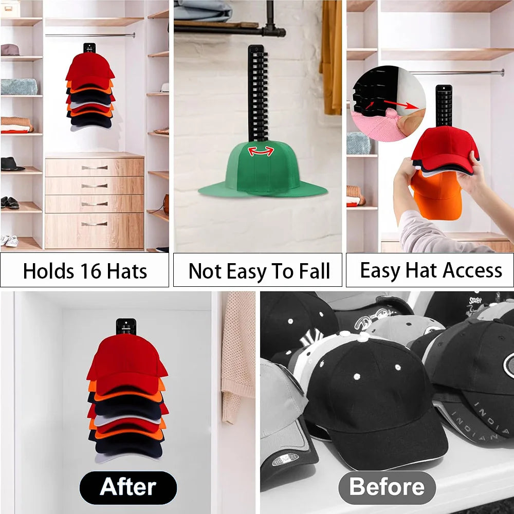 16 Grid Wall Mounted Hat Display Holder
