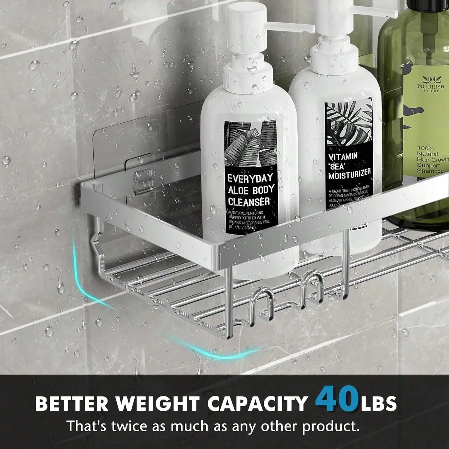 2/3/5PCS Steel Racks Bathroom Caddy