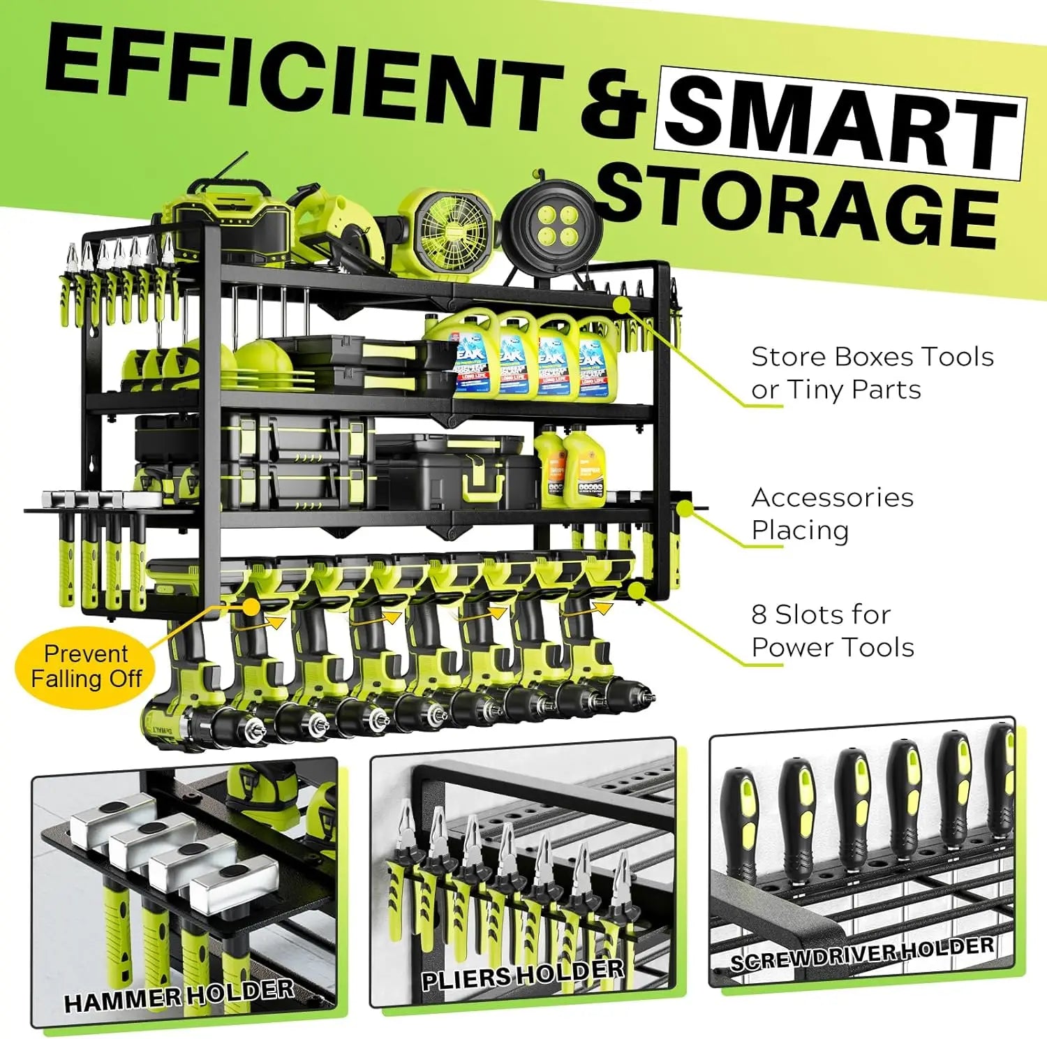 Heavy Duty Wall Mount Tool Organizer