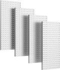4 Pcs Metal Tool Storage Pegboard Wall Panels