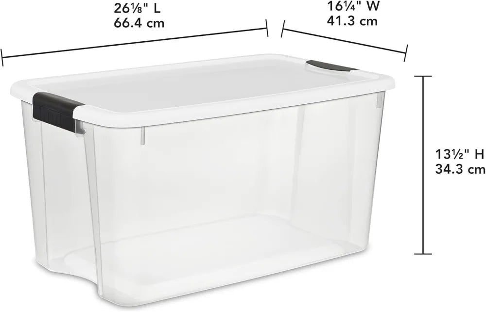 Four Pack Ultra Latching Lid Storage Bins