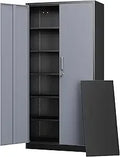 Tall Metal Storage Cabinets with Lock Doors