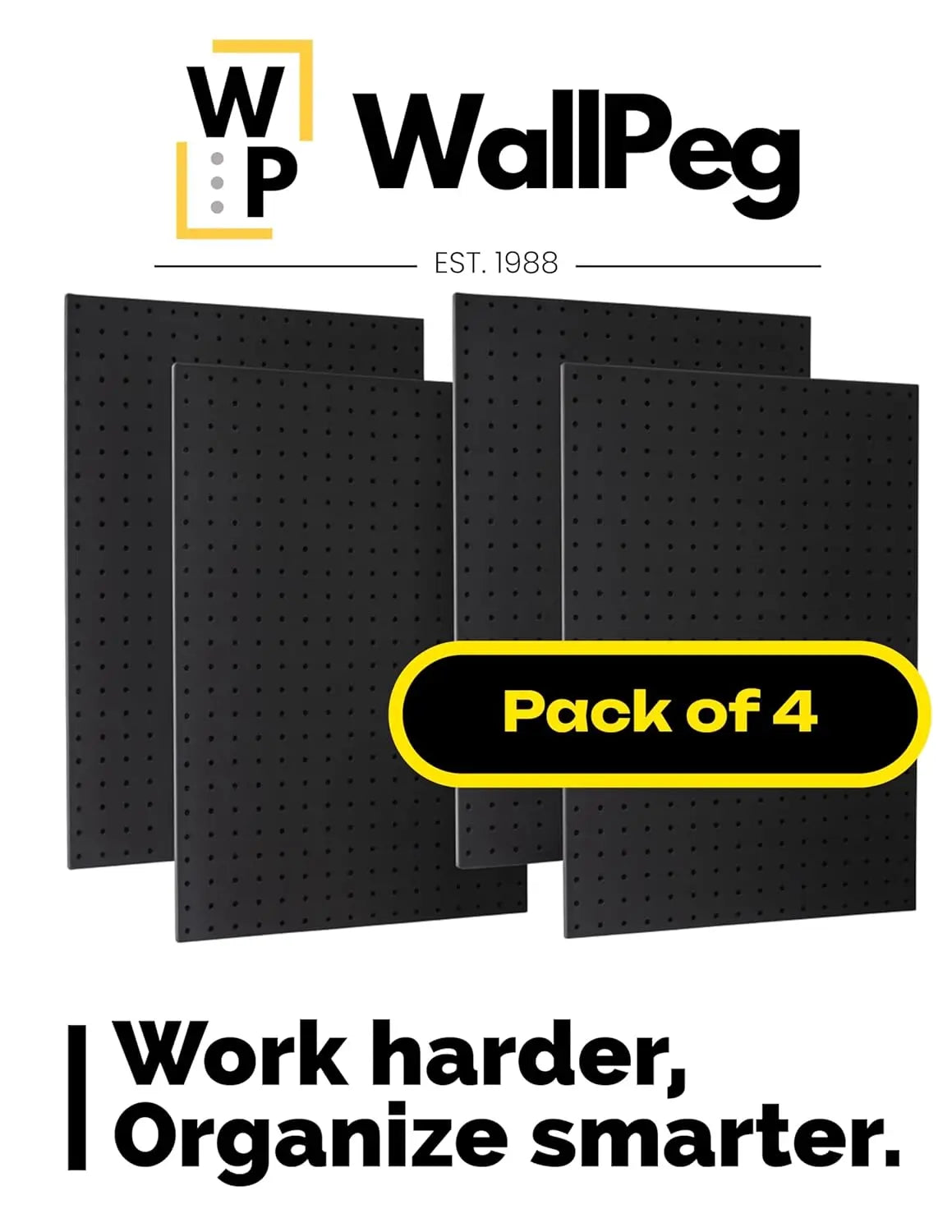 4-Pack USA Made Pegboard Panels