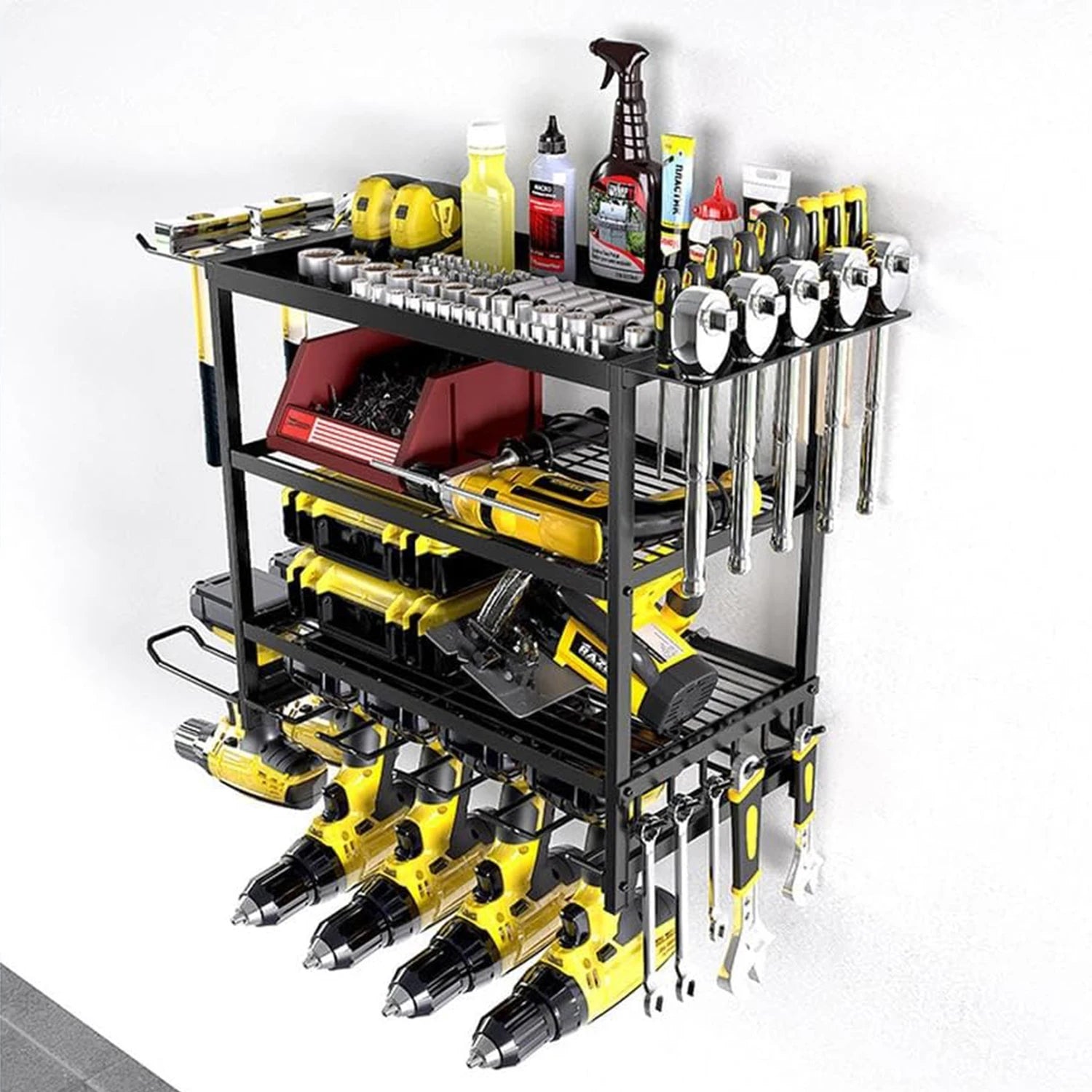 Wall Mounted Power Tool Storage Rack