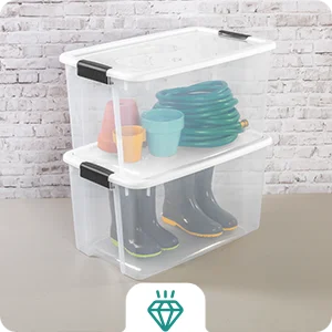 Four Pack Ultra Latching Lid Storage Bins