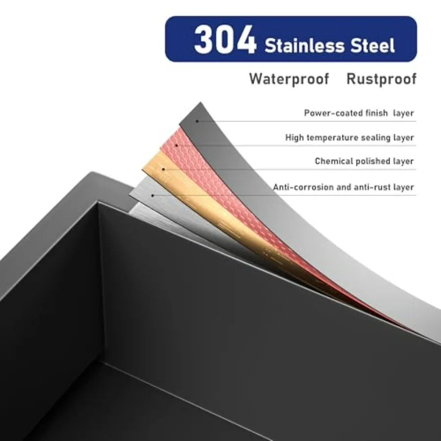Stainless Steel Recessed Wall Shelf Shower Niche No Tile Needed