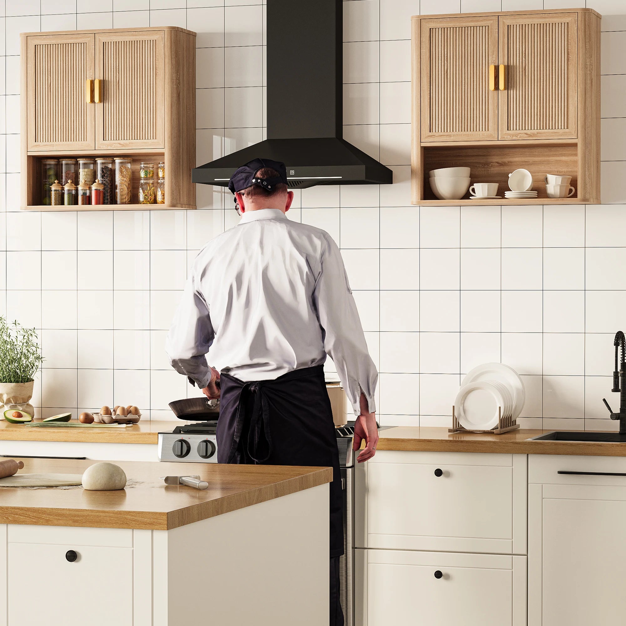 Bathroom Storage Cabinet with Adjustable Shelves
