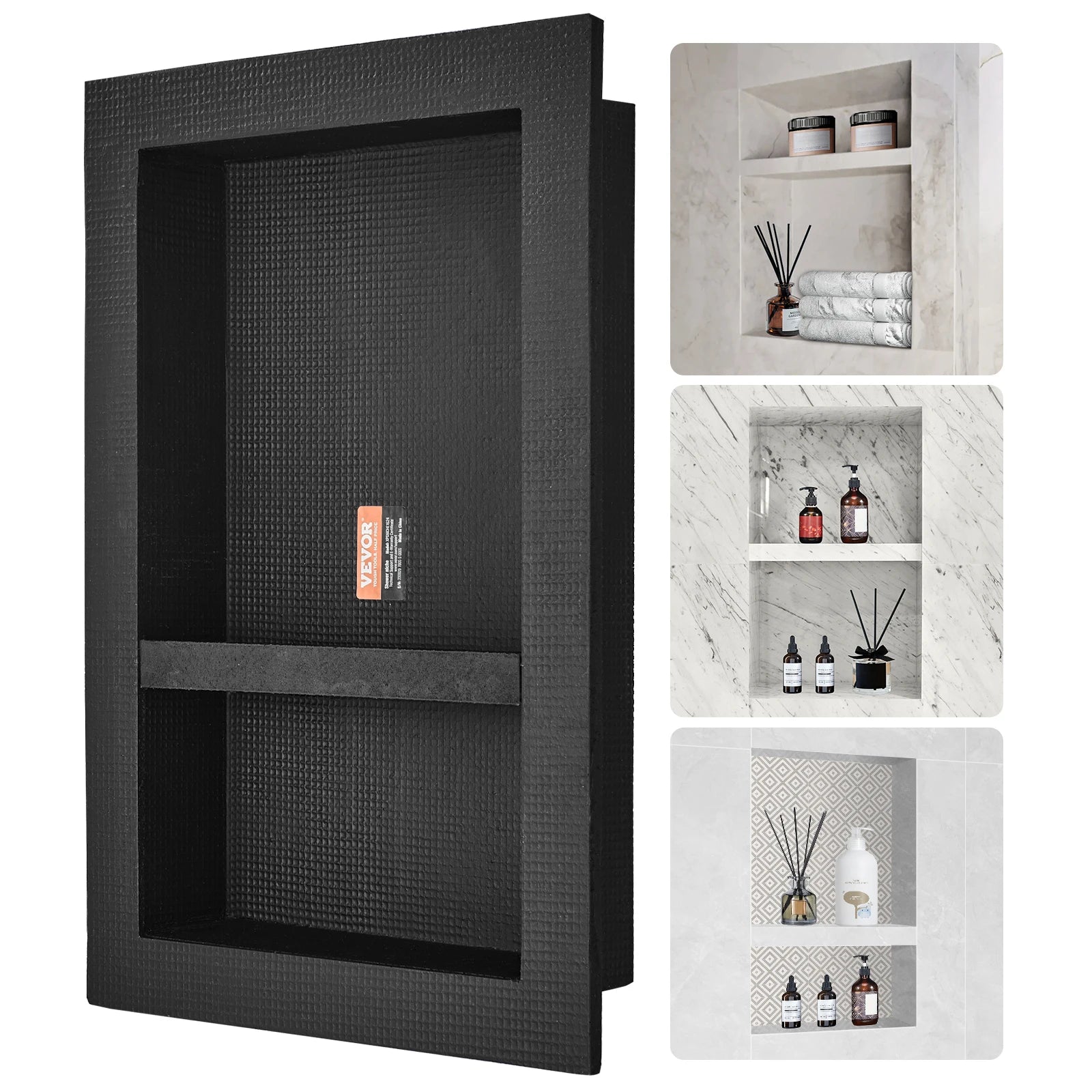 Shower Niche Recessed Sealed Protection Ready for Tile Shelf Organizer