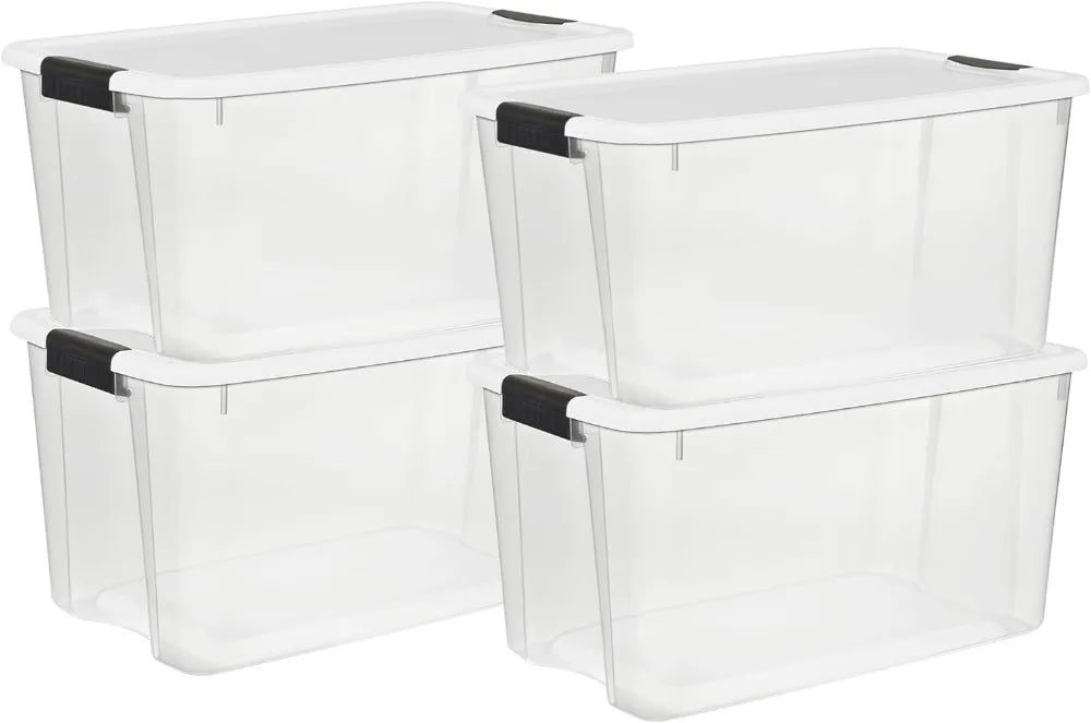 Four Pack Ultra Latching Lid Storage Bins
