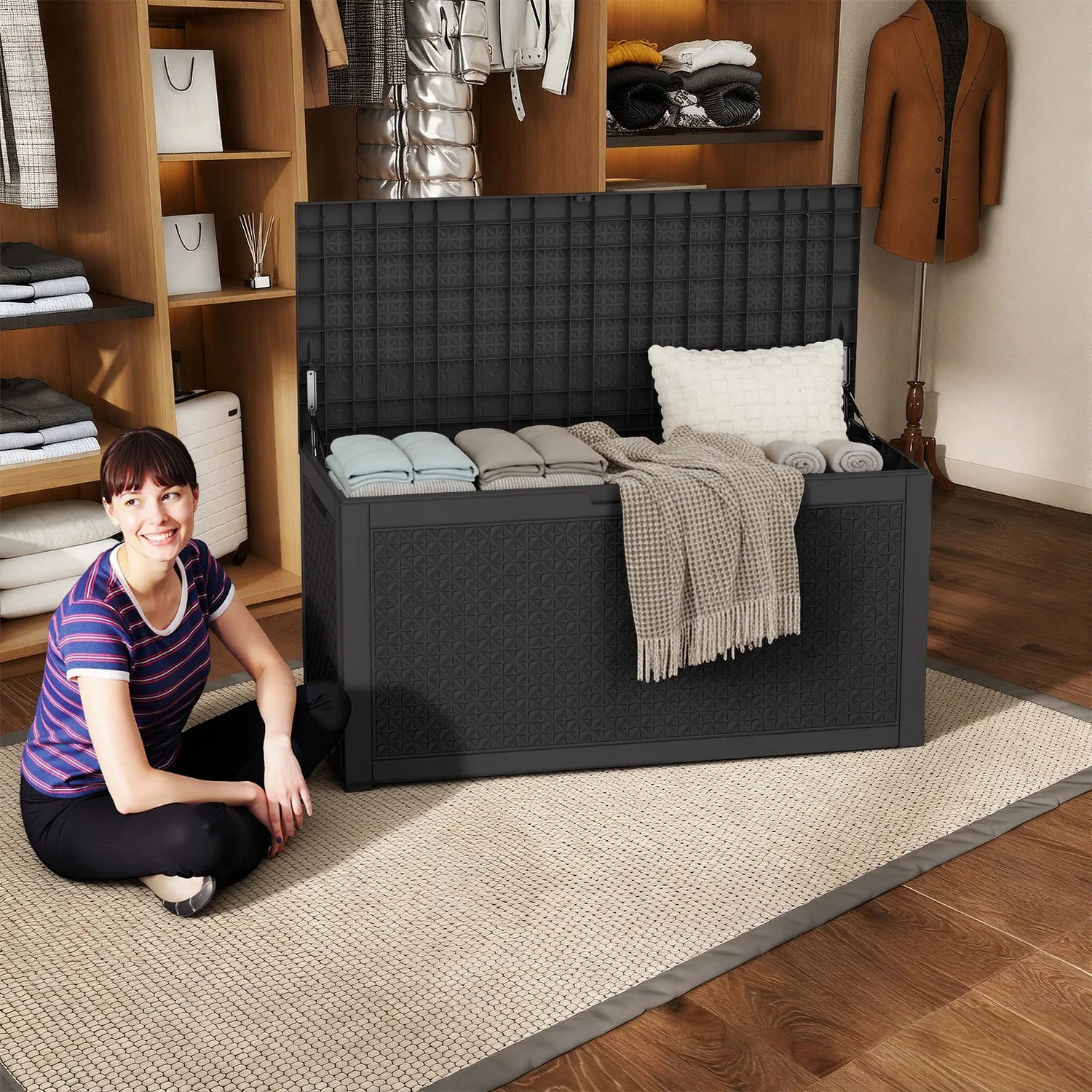 Waterproof Lockable Patio Outdoor Storage Box