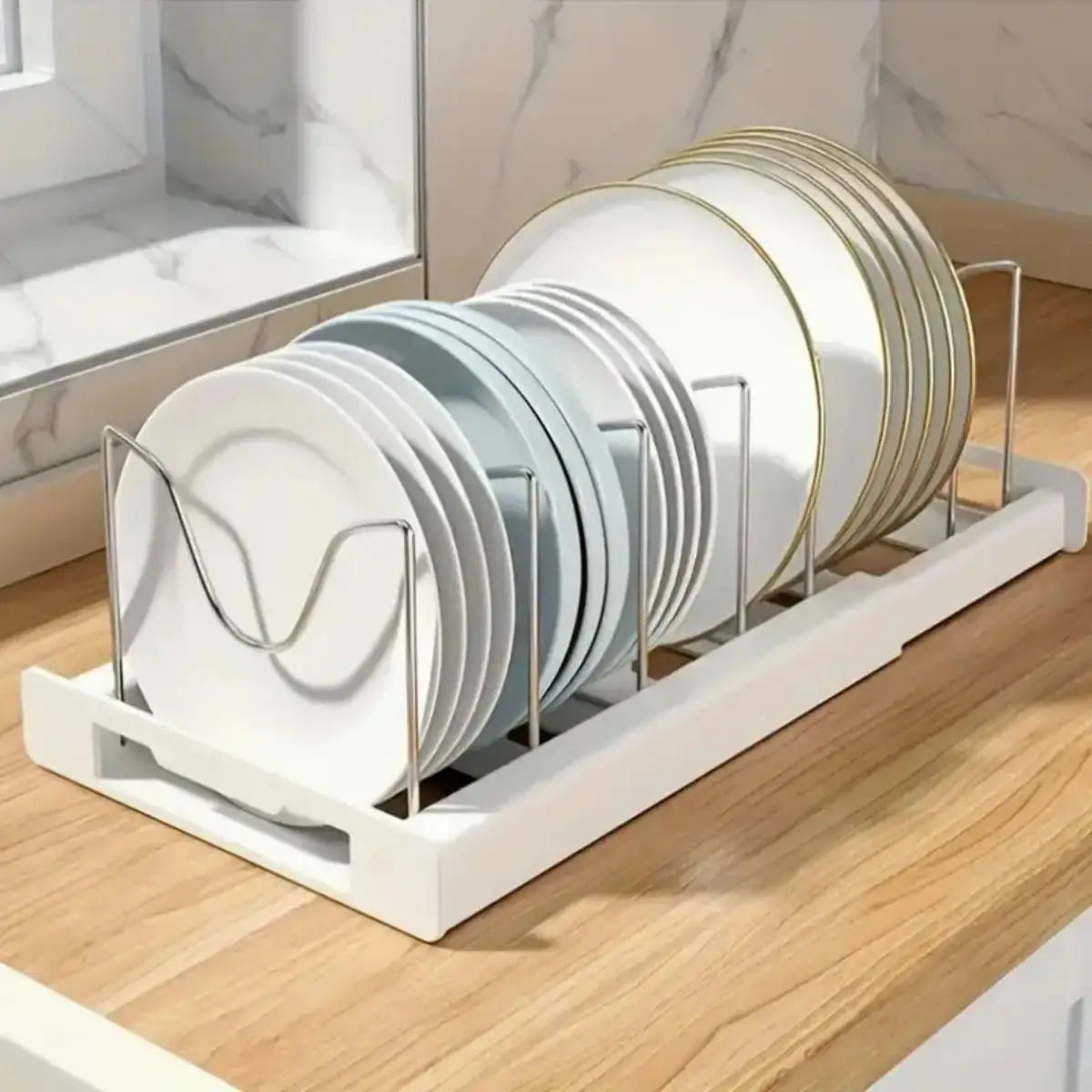 Under Counter Cabinet Expandable Kitchen Pot Pan Organizer