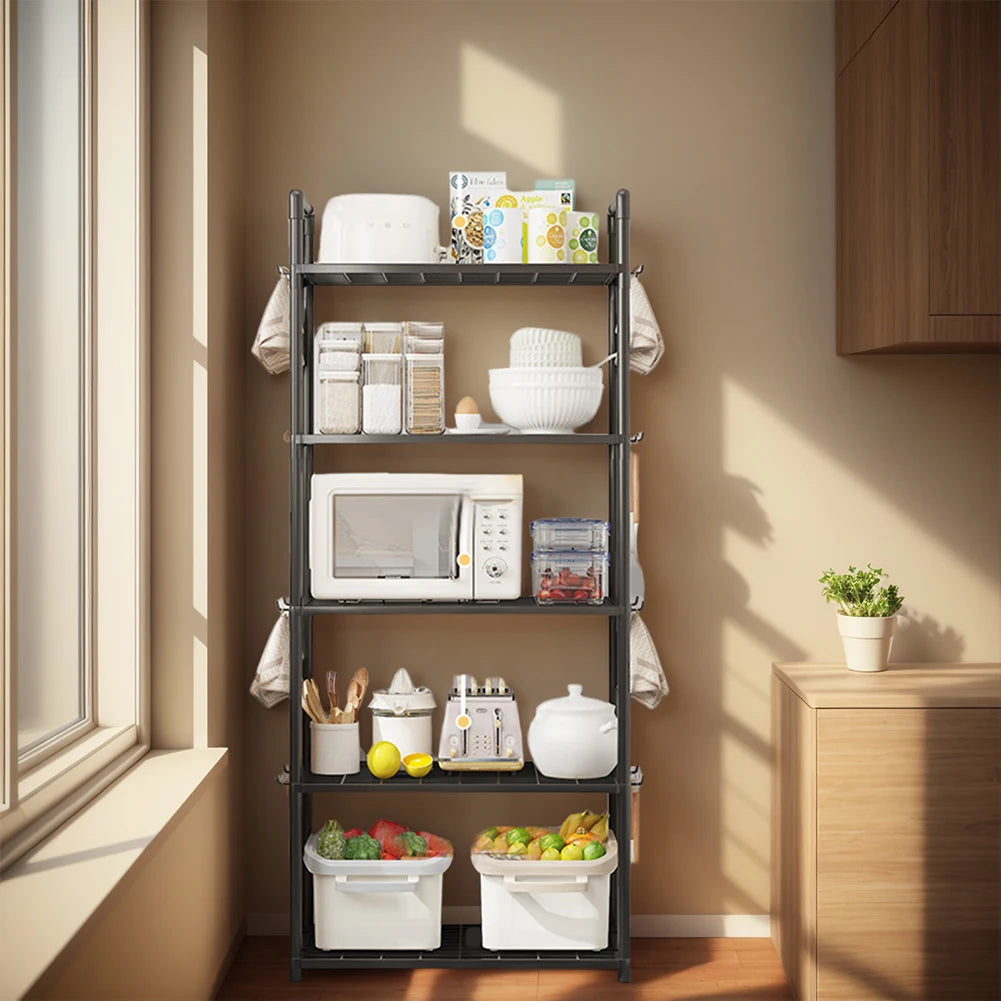 Five Tier Heavy Duty Storage Rack with Adjustable Shelves