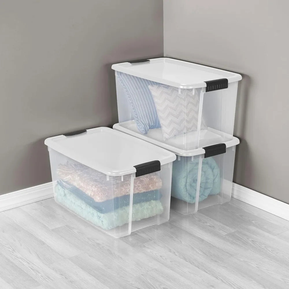 Four Pack Ultra Latching Lid Storage Bins